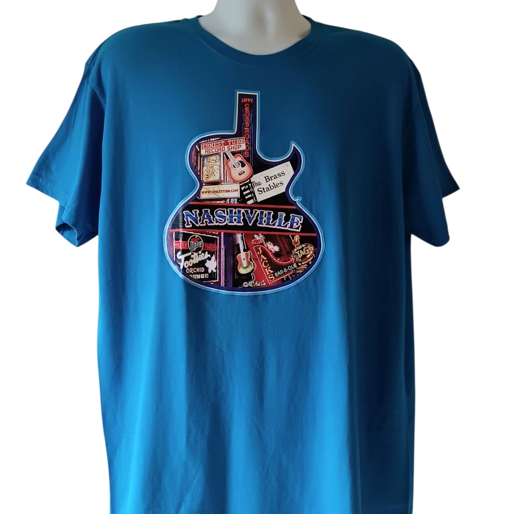 Nashville Tennessee men's blue short-sleeve graphic t-shirt size XL